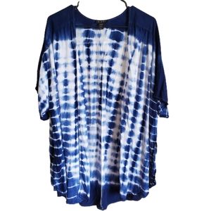 Tribal tie dye boho vibe light tunic XXL